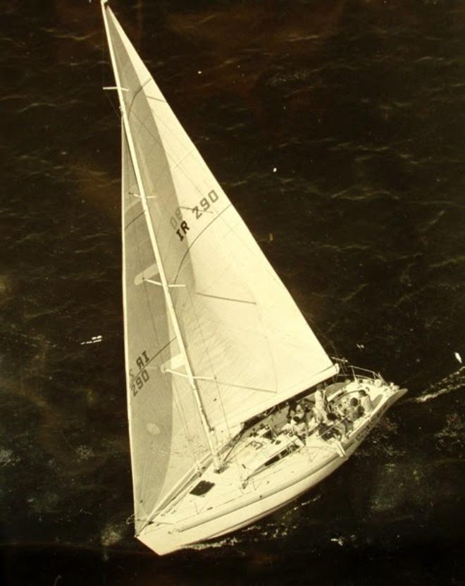Justine won the cup for the Royal Cork Yacht Club in 1981, racing in home waters, the team were unbeaten in every race. The only time that the feat has been achieved before or since © John McWilliam